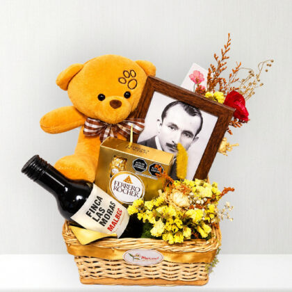 CANASTA DE REGALO GOURMET Y CONMEMORATIVA
