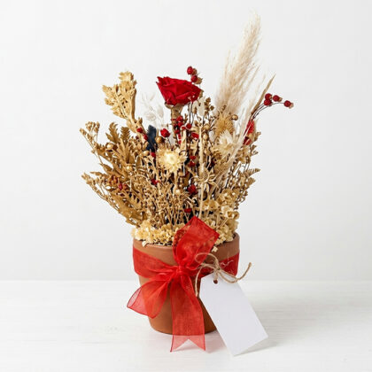 ARREGLO FLORAL ROJO